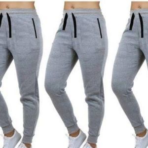 Wicked Stitch Women Loose Fit Joggers Heather Grey